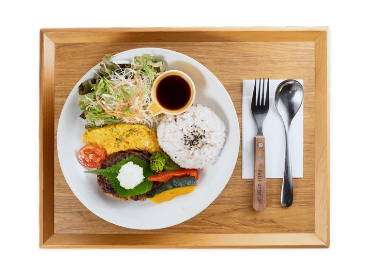 ベジタリアンハンバーグプレート