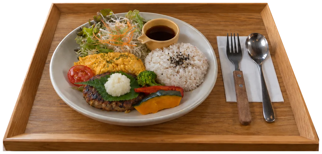 ベジタリアンハンバーグプレート